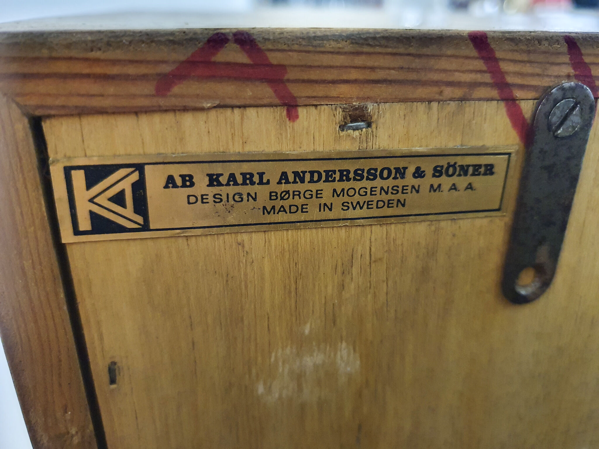 Borge Mogensen for Karl Andersson light oak cabinet, Denmark 1950's