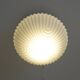 Vintage White Glass Semi Flush Mount Light - Mid Century Modern Redesign