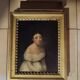 Tableau portrait ancien huile sur toile XIXème siècle