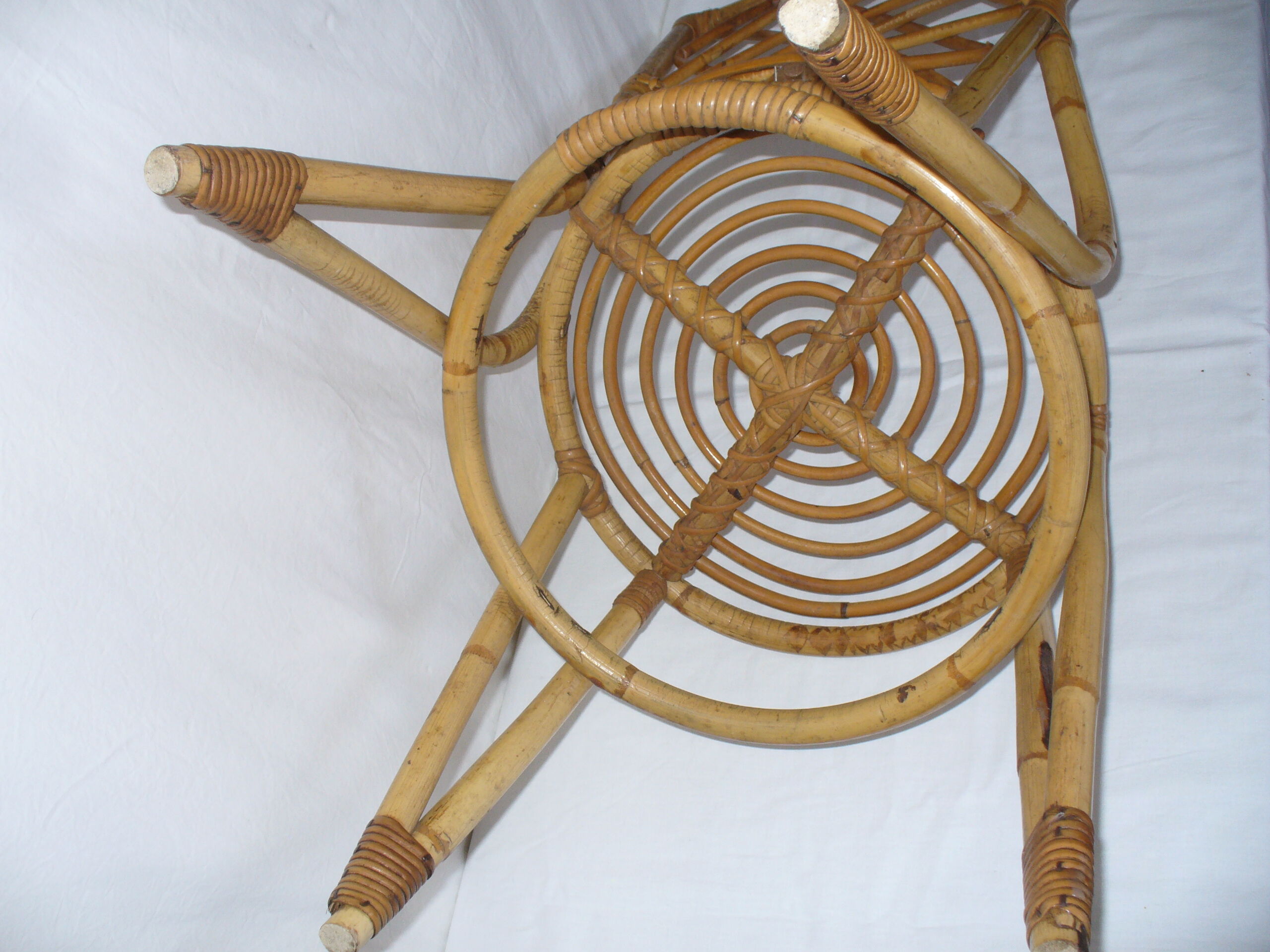 1950s rattan chair