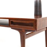 Rectangular Rosewood Coffee Table with Two Drawers, Denmark
