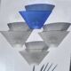 4x Artemide ‘Pergamo 38’ wall lights by Angelo Mangiarotti
