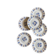 Set of 6 antique plates in the Laval pattern.
