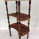 Antique guéridon with 3 levels in "bean" shape.