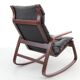 Scandinavian rocking chair Siesta by Ingmar Relling and its ottoman