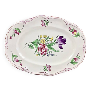 Grand plat en faïence