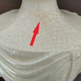 Longwy Lamp - Michelle Férec - Cracked Ceramic - 1980s