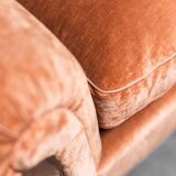Sofa set two armchairs in velvet 40s vintage