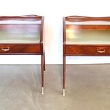 Paire de tables de chevet italiennes des années 1950