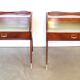 Pair of italian 1950's night stands bed side tables