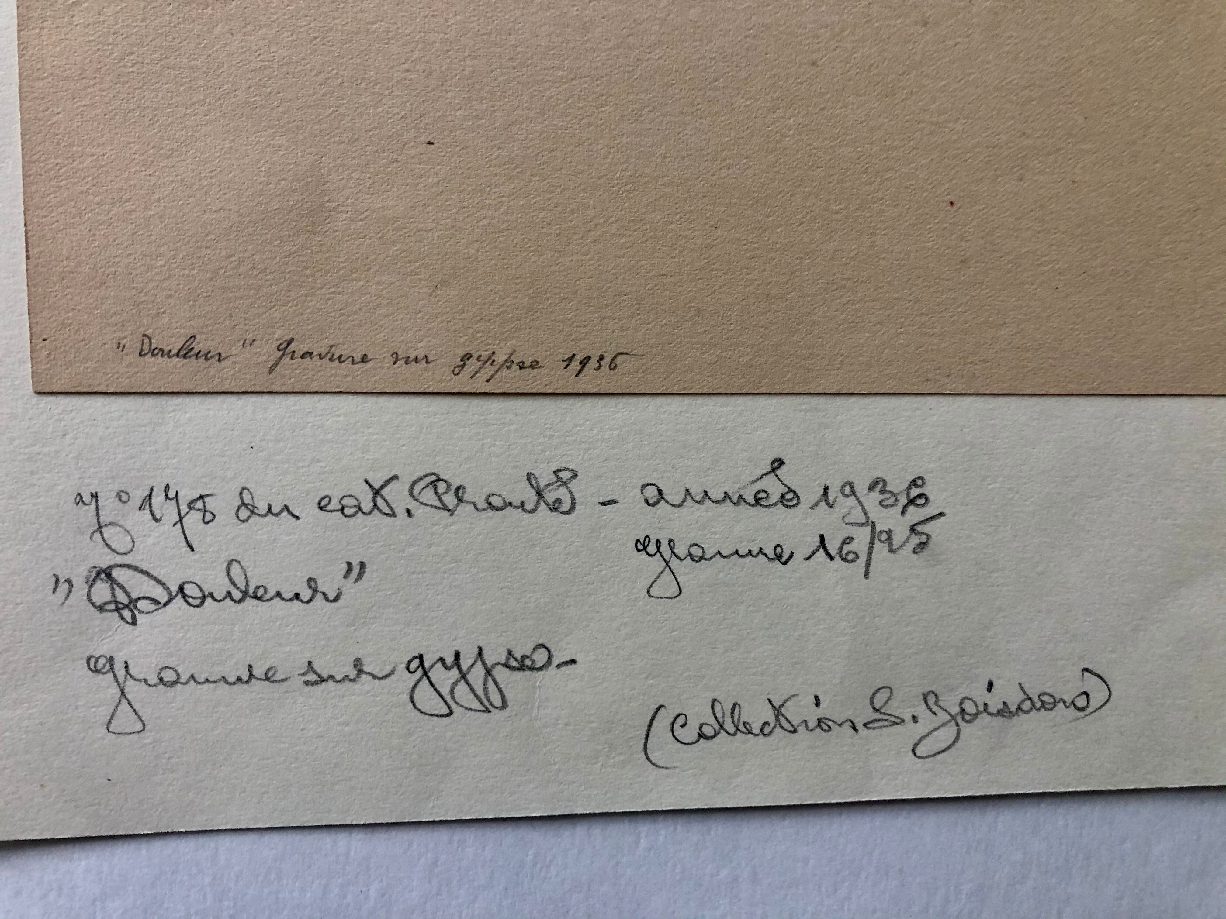 Original engraving by Henry de Waroquier (1936)