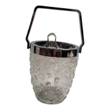 Bucket ice cubes glass