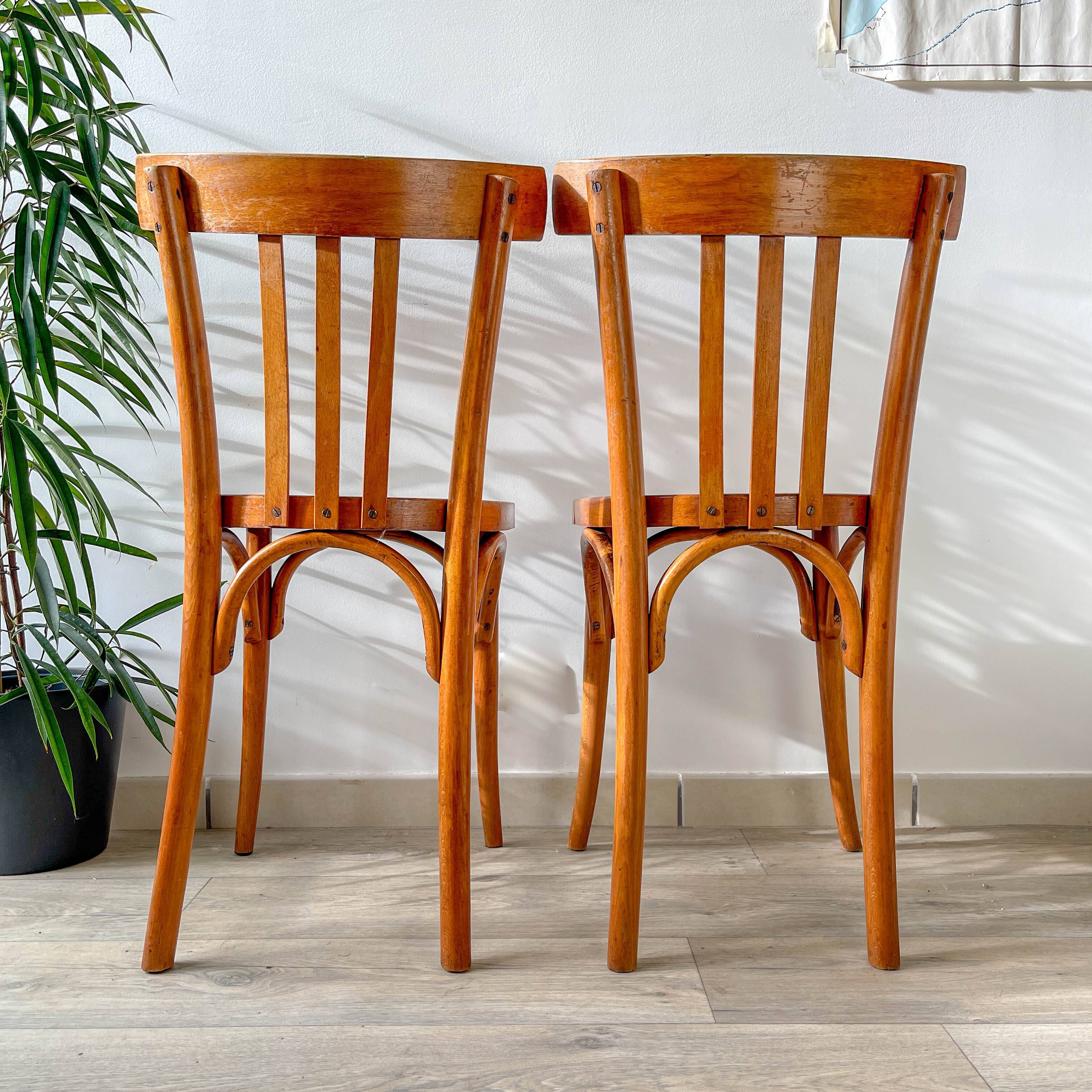 Vintage Baumann bistro chairs – 1960