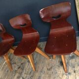 Chaises vintage Smile de Adam Stegner, sièges anciens design