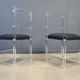 Lucite or plexi dining chairs, 1970s - set of 6