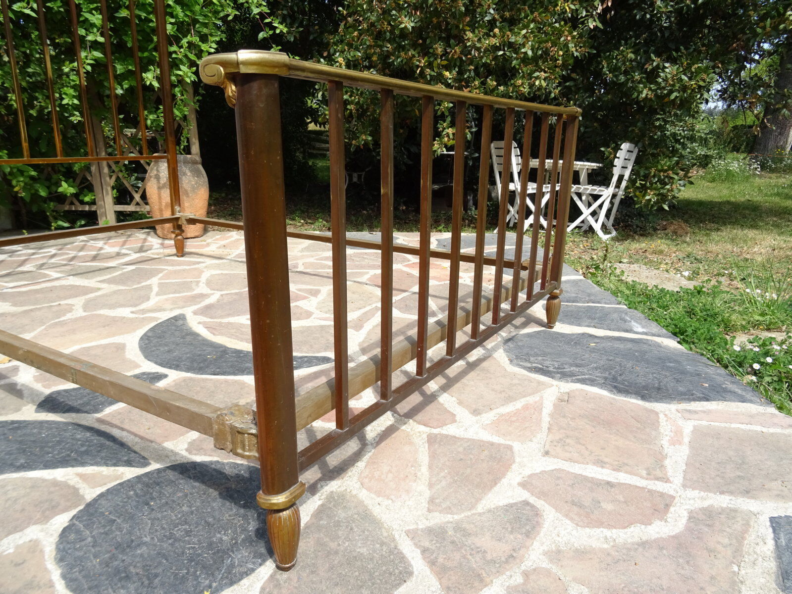 Brass double bed