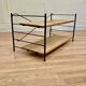 Étagère modulable métal et bois design scandinave 1960.