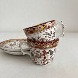 2 polychrome ironstone coffee cups Choisy le Roi