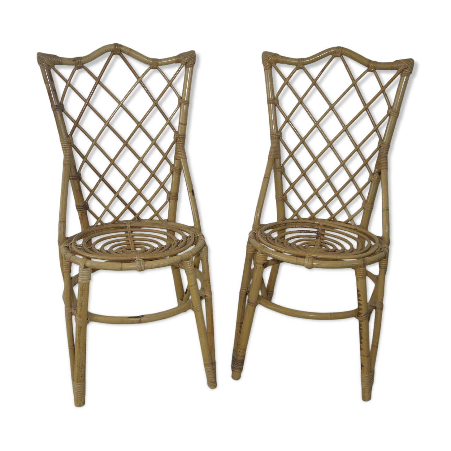 Vintage bamboo chairs