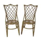 Vintage bamboo chairs