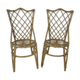 Vintage bamboo chairs