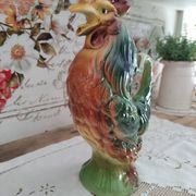 Pitcher in zoomorphic slip Rooster of the earthenware factory of Saint Clement