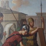 Flemish Religious Painting of the Passion of Christ, Belgium ca. 1900