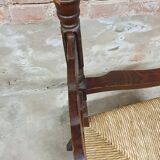 Vintage armchair in ash and cane