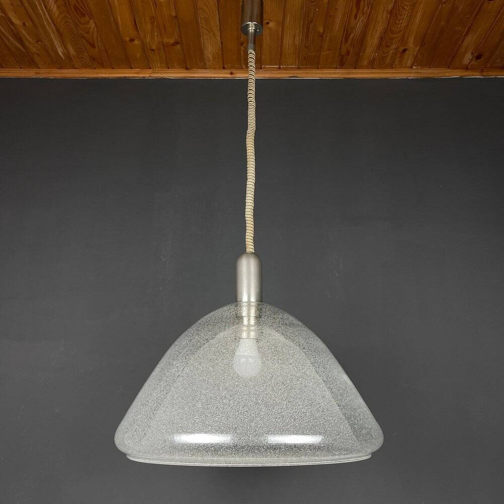 Murano pendant lamp attributed to Carlo Nason for Mazzega, Italy, 1960s.