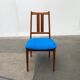 Set of Danish teak chairs from the mid-century with new Kvadrat Hallingdal cushions, 1960s.