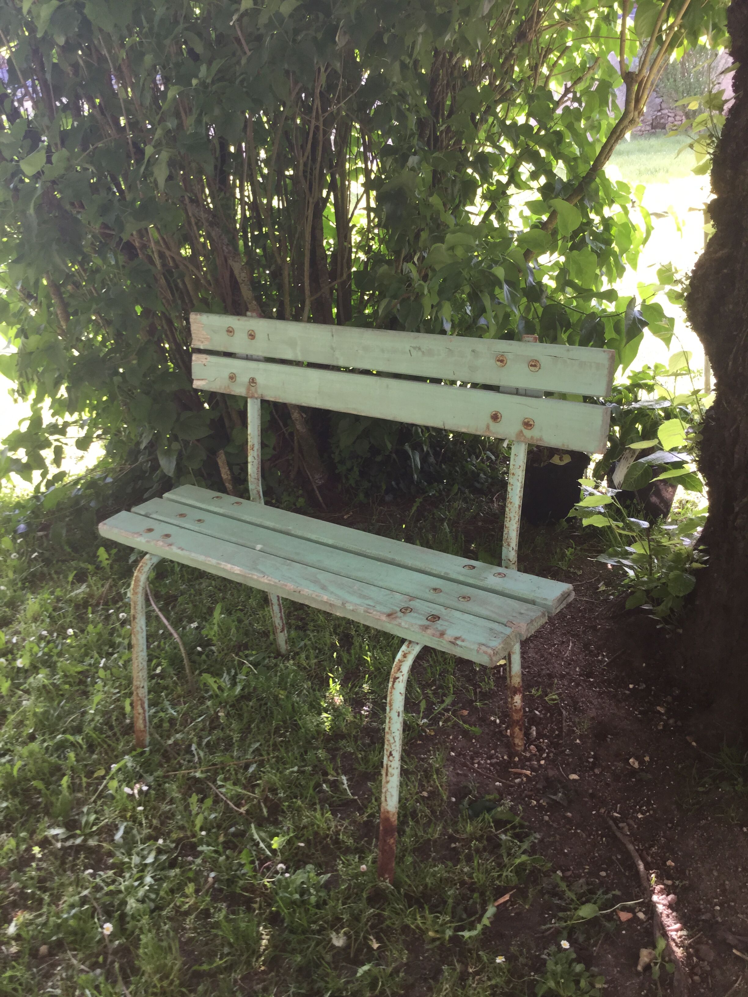Vintage garden bench 50s