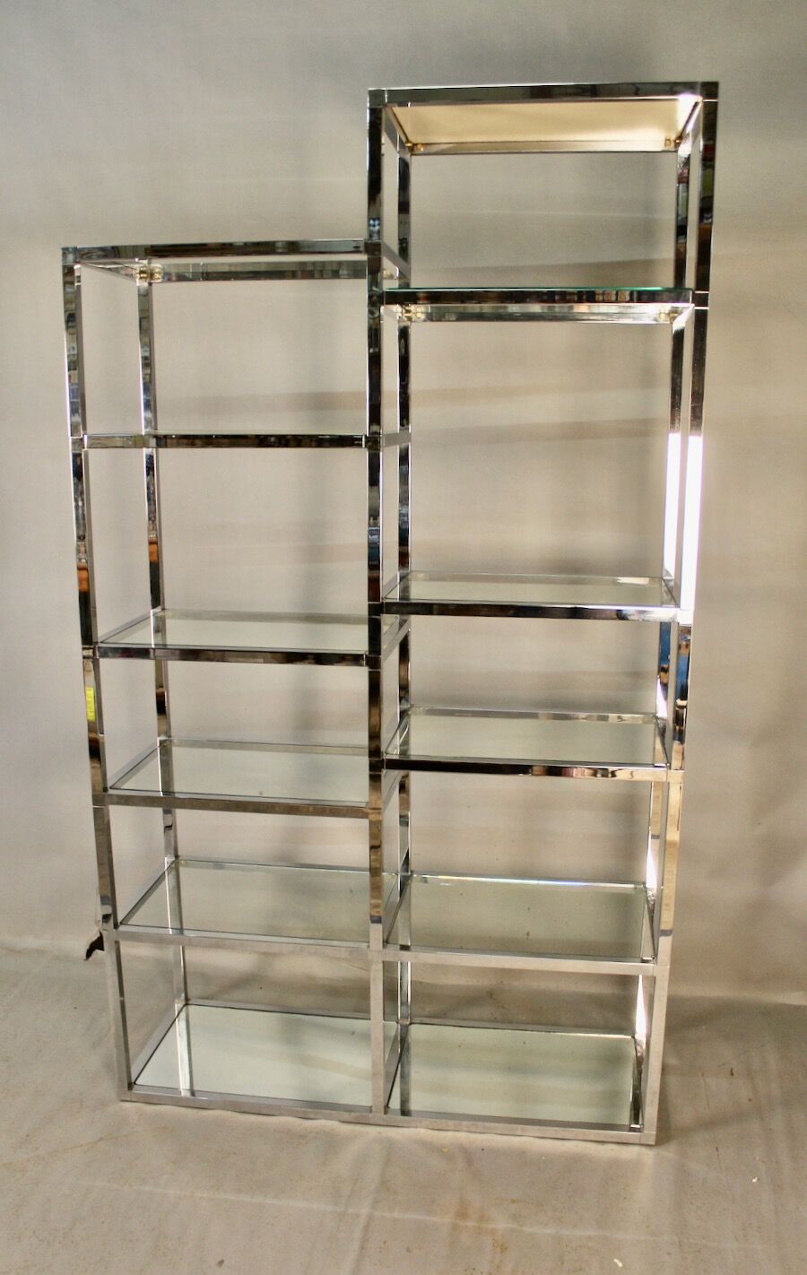 70s chrome shelf