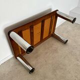 Old coffee table ceramic tile metal leg design from the 70s vintage