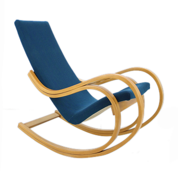 Fauteuil à bascule design du milieu du siècle années 1970