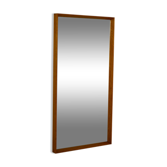 Vintage Scandinavian mirror with wooden frame