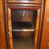 Sideboard from the 50s in burr walnut, stamped