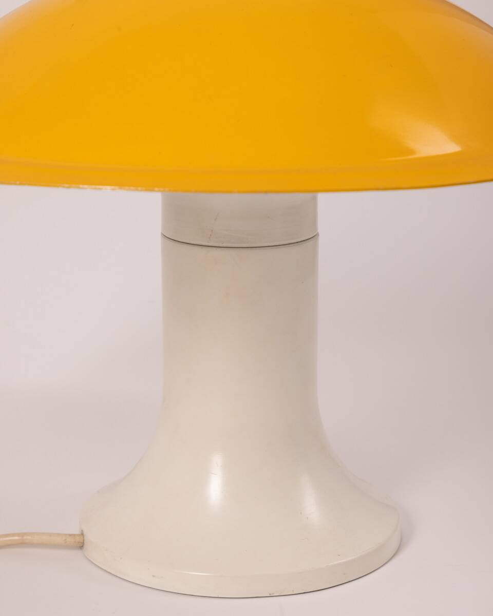 Vintage yellow table lamp from the 70s design by martinelli