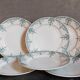 Six old plates iron earth of lunéville model lugano late nineteenth