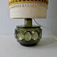 Khaki glass lamp, 70s