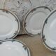 6 flat plates old porcelain Art Deco Pierre Guez Marseille