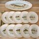 Rare: fish set 11 pieces, Société Française de Porcelaine