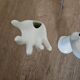 Pair of ceramic hand-held soliflores