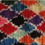 Carpet Harlequin boucherouite unique piece, 192 x 85