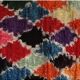 Carpet Harlequin boucherouite unique piece, 192 x 85