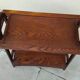Vintage wooden side table servant from the 1950s.