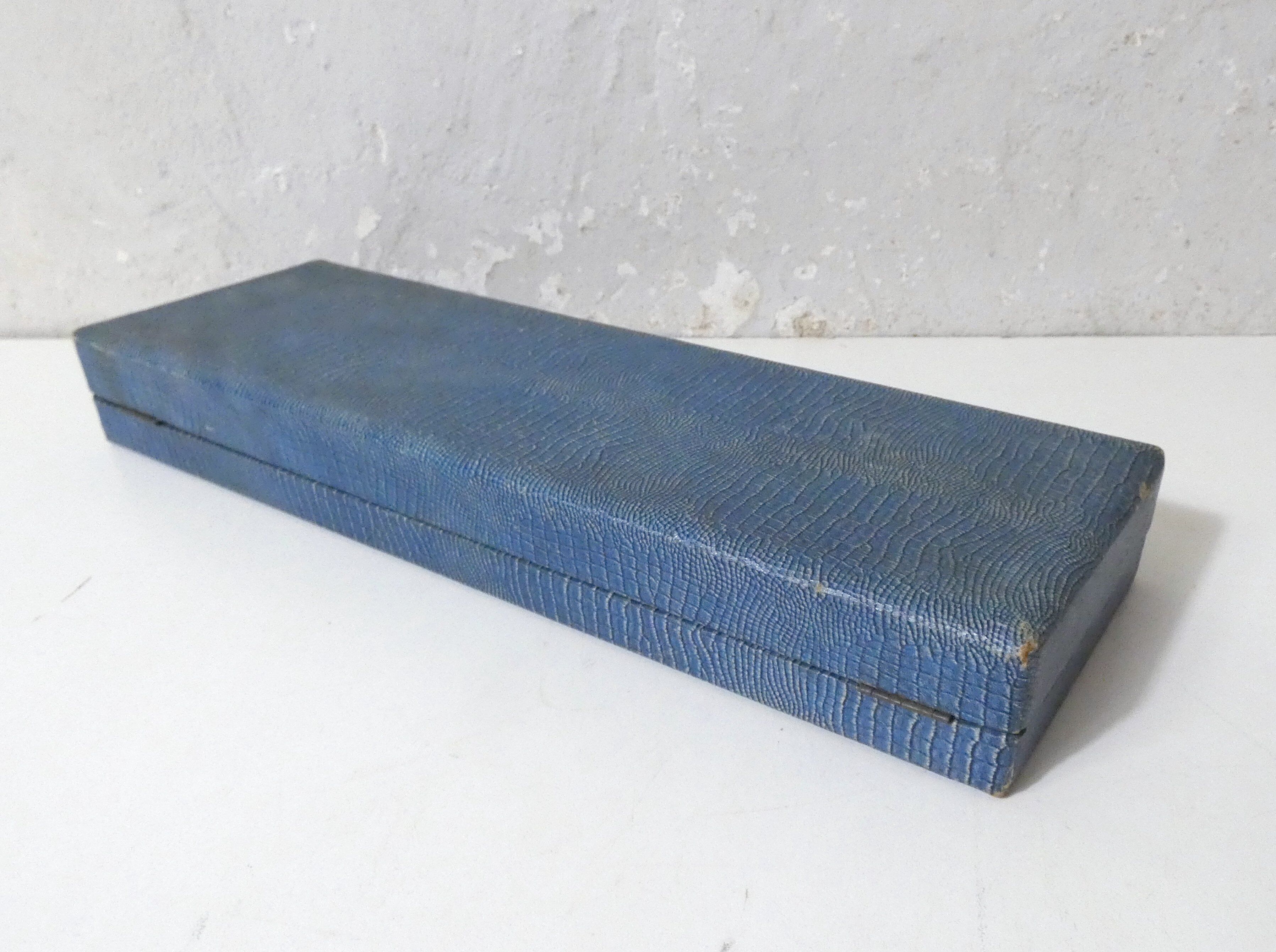 antique silver-plated cake server in its box
