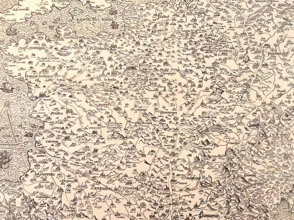 Poster / Map New description of Gaul Jean de Bonnot Paris