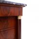 Commode antique avec dessus en pierre, France, vers 1880. Après restauration.