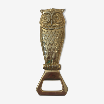 Bronze owl bottle opener