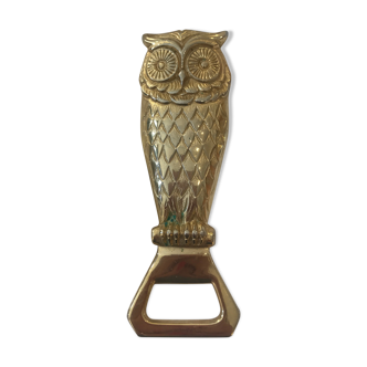 Bronze owl bottle opener